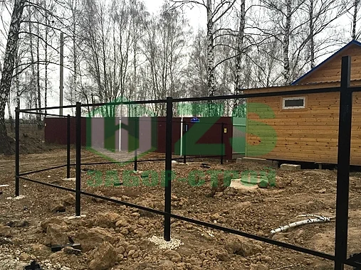 Столбы для забора из профиля Столбы для забора из профиля